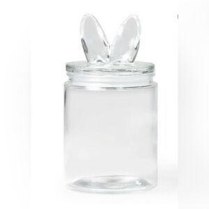 Target Bullseye Bunny Ears Glass
Jar with Lid NWT